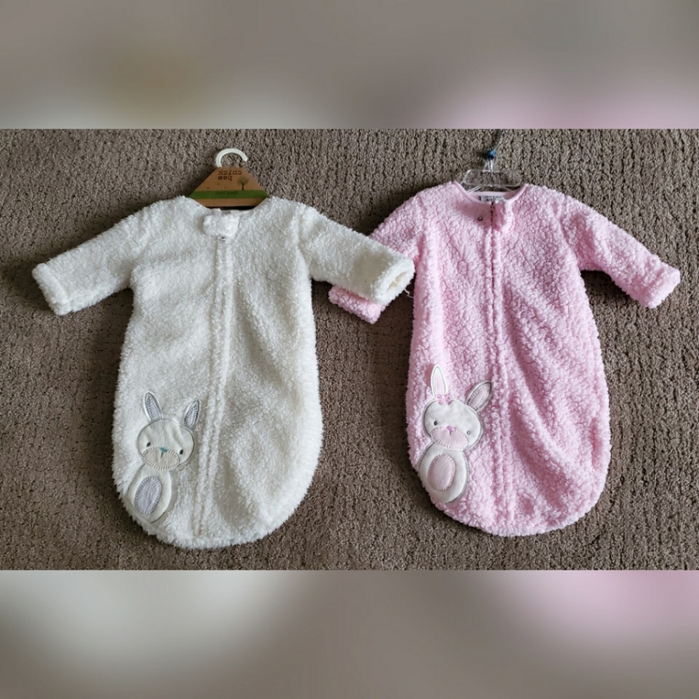 Nwt 2 Baby winter one-piece, sz 0-3 & 3-6 month